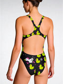 Women's training one-piece swimsuit PINUP 511PF - Anxiety