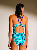 Women's training one-piece swimsuit IBIZA 229IF - Camouflage