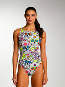 Women's Training One-Piece Swimsuit PINUP 250PF - Mexico Skulls