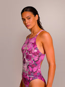 Women's training one-piece swimsuit IBIZA 242I - Butterfly Skull