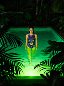 Women's training one-piece swimsuit PINUP 509PF - Glow