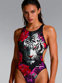 Women's training one-piece swimsuit PINUP 505P - Tigrosa
