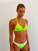 Top bikini donna da allenamento BONDI 002BF - Giallo