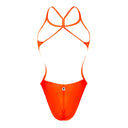 Costume intero donna da mare Milano - Arancio Fluo