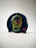 Silicone swim cap 185CS - Abstract skull