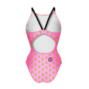 Women's training one-piece swimsuit IBIZA 246IF - Banana