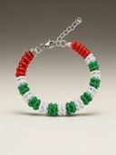 Bracciale Corsia Victory 602 Tricolore Verde vista 4 — portachiavi, BONESWIMMER Made in Italy