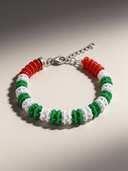 Bracciale Corsia Victory 602 Tricolore Verde vista 3 — portachiavi, BONESWIMMER Made in Italy