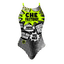 Women's training one-piece swimsuit IBIZA 255I - What a nuisance