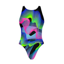PINUP 506PF girls' training one-piece swimsuit - Waves, front view