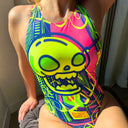 Costume intero donna da allenamento Pinup 485PF - Enjoy