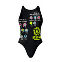 Costume intero donna da allenamento Pinup 486PF - Monster