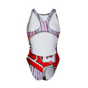 Costume intero bambina da allenamento Pinup 495P - Free