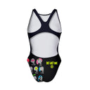 Costume intero bambina da allenamento Pinup 486PF - Monster