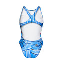 Costume intero bambina da allenamento PINUP 499PF - Skullcow, vista posteriore