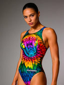 Costume intero donna da allenamento Pinup 545PF - Samba