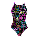 Costume intero donna da allenamento IBIZA 240IF - Skull tribe, dettaglio del modello