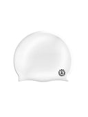 Cuffia silicone - Bianca Logo Nero Piccolo