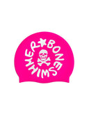 Cuffia silicone - Fuxia Logo Bianco Grande