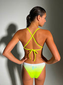 Slip bikini donna da allenamento MALIBU 005MF - Giallo