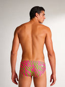 Men's training swim brief H2OTTO 448HF - Acid stripes