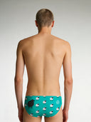Men's training swim brief H2OTTO 443HF - Black sheep