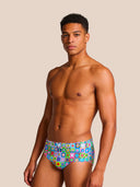 Men's training swim briefs H2OTTO 442HF - Pop squares