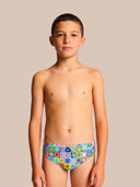 Kids' training swim brief H2OTTO 442HF - Pop squares