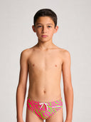Kids' training swim brief H2OTTO 448HF - Acid stripes