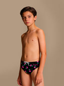 Kids' training swim brief H2OTTO 445HF - Cherries