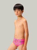Kids' training swim brief H2OTTO 446HF - Striped ducks