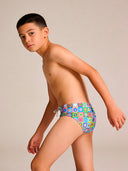 Kids' training swim brief H2OTTO 442HF - Pop squares
