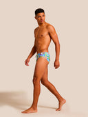 Men's training swim briefs H2OTTO 442HF - Pop squares
