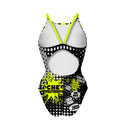 Women's training one-piece swimsuit IBIZA 255I - What a nuisance