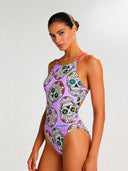 Women's training one-piece swimsuit IBIZA 254IF - Calalilla