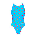 Costume intero bambina da allenamento PINUP 563PF Lamponi, vista frontale