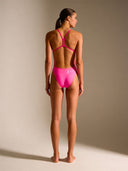 Women's training one-piece swimsuit NEW YORK 001NF - Fuchsia