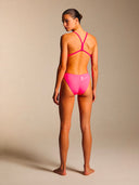 Women's training one-piece swimsuit NEW YORK 001NF - Fuchsia