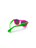 Round sunglasses - Fluorescent Fuchsia + Fluorescent Green