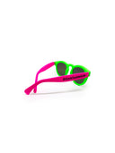 Round sunglasses - Fluorescent Green + Fluorescent Fuchsia