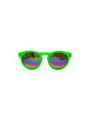 Round sunglasses - Fluorescent Green + Fluorescent Fuchsia