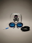 Occhialini Svedesi Mirror con silicone Soft Frame - Blu Specchio Blu