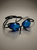 Occhialini Svedesi Mirror con silicone Soft Frame - Blu Specchio Blu