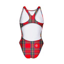 Costume intero bambina da allenamento Pinup 527P - Tartan