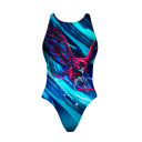 Costume intero bambina da allenamento PINUP 586P - Iron, vista frontale - BONESWIMMER