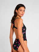 Women's training one-piece swimsuit PINUP 561PF - Cherries