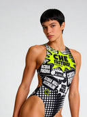 Women's training one-piece swimsuit PINUP 566P - What a nuisance