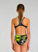 Girls' training one-piece swimsuit PINUP 566P - What a nuisance