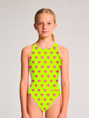 Girls' training one-piece swimsuit PINUP 560PF - Little angels