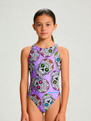 Girls' training one-piece swimsuit PINUP 565PF - Calalilla